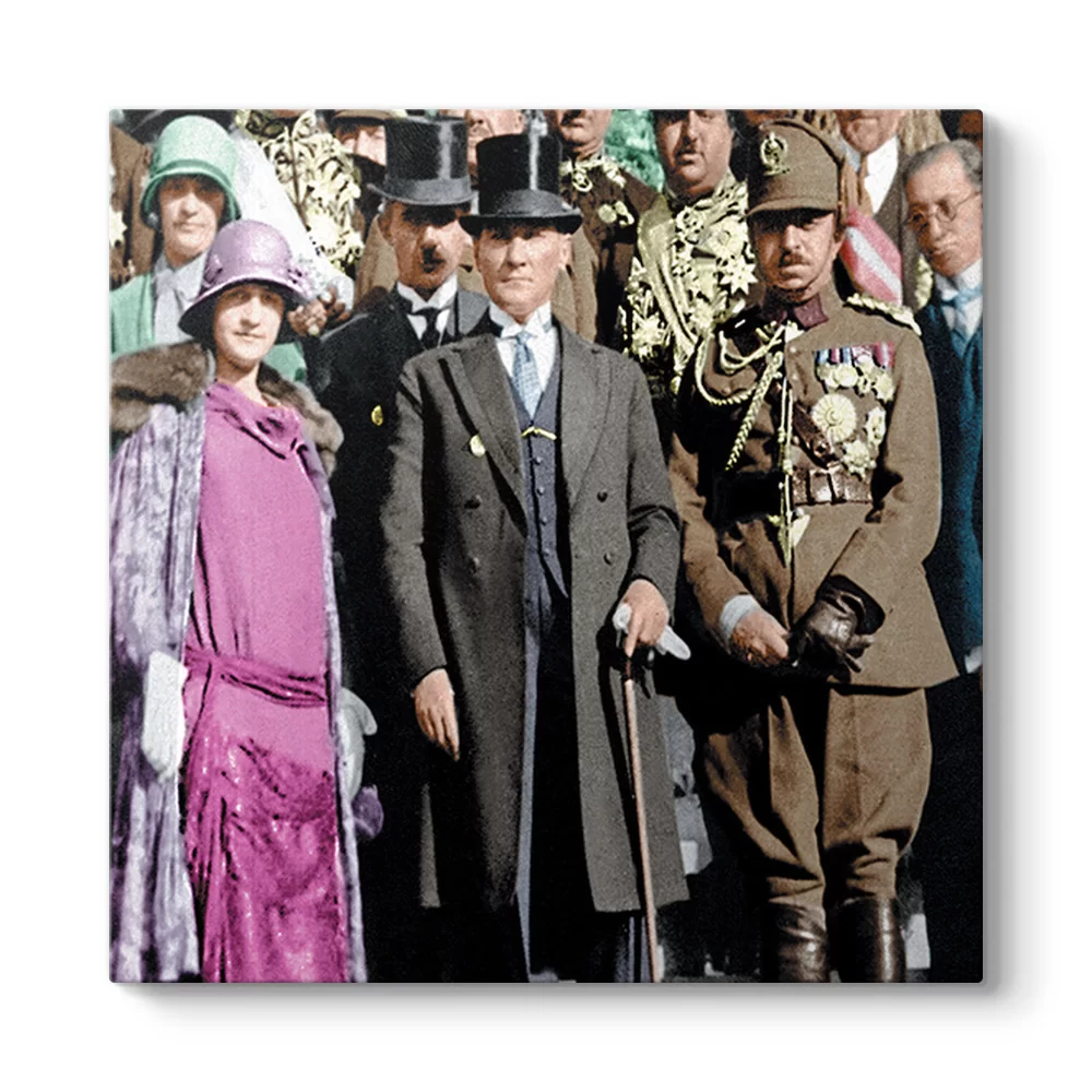 Atatürk ve Latife Hanım Tablosu - Model 3